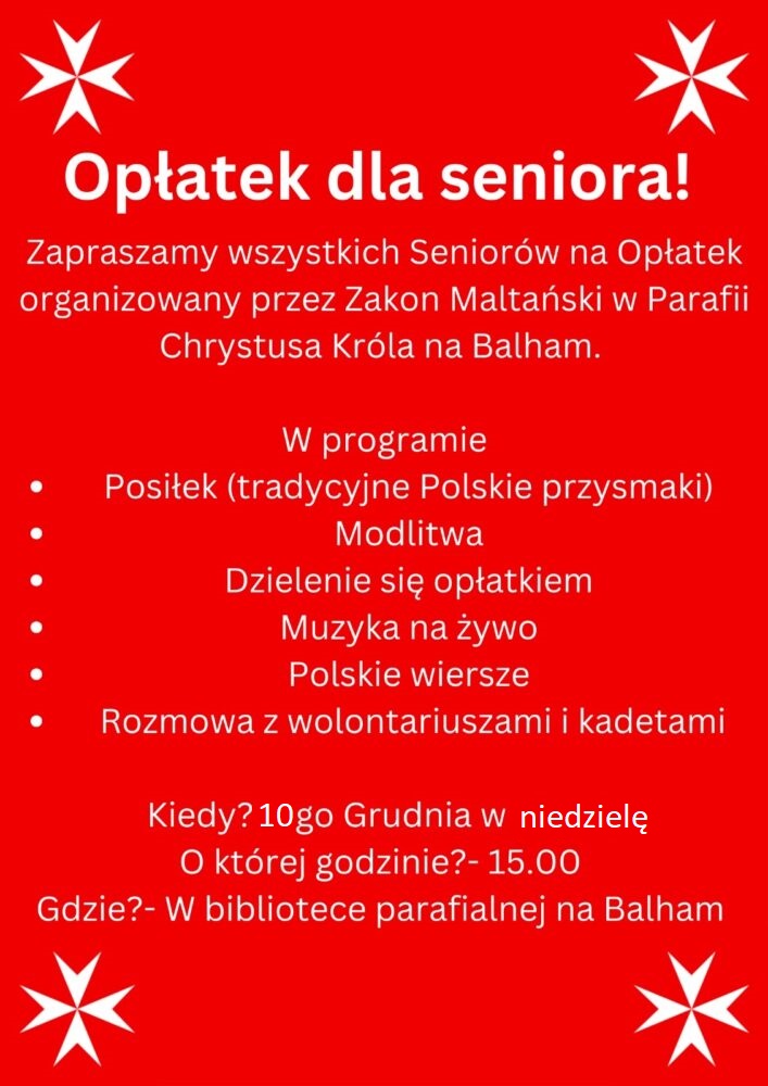 opłatek dla seniora 2023